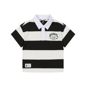 [캉골키즈](타임스퀘어점패션관)GOAT 스트라이프 클럽 피케 티셔츠 QB 0002 블랙