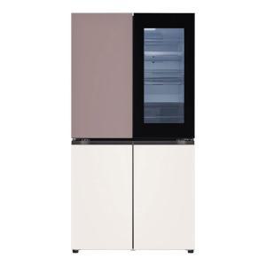 [LG]전자 오브제 4도어 냉장고 T873MKE312 클레이핑크+베이지
