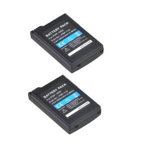 호환용 소니 플레이 스테이션 휴대용 콘솔 PSP1000 PSP-110 배터리 + LED USB 충전기에 대 한 2PCS 3600mAh