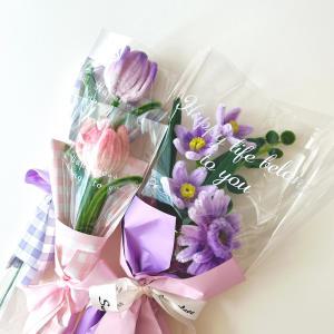모루 꽃 철사 꽃다발 만들기 튤립 DIY 키트 한송이 선물
