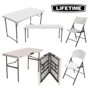 라이프타임 접이식 테이블 의자 브로몰딩 야외 회의용 모음전