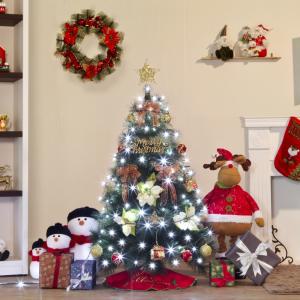 120cm 뉴샤인비즈볼 뉴리얼 솔잎 크리스마스 성탄절 트리 풀세트트리