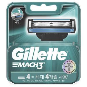 질레트 마하3 면도날(4입) Gillette Mach3