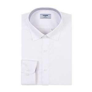 [레노마](경기점)[슬림핏]구김없고 착용감이 편한   뱀브스판트윌  흰색긴팔셔츠( RZRSL0103-WH)