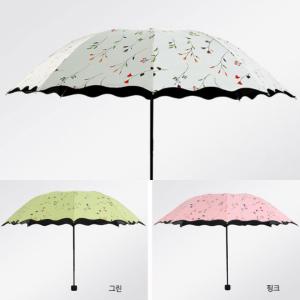 3단우산 암막 양산 우산 UV차단 색바뀌는 벚꽃 장마