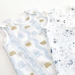 리플 시어서커 아기 아이 유아 여름 수면조끼 잠옷