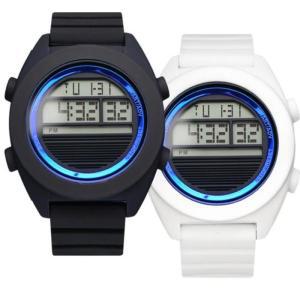 남성 디지털시계 우레탄 블루링 전자 손목 시계