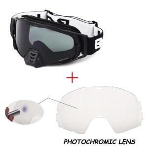 광변색 모토크로스 안경 고글 오프로드 헬멧, UV400 MX 고글, 더트 바이크 방진 레이싱 안경, 안경 헬멧 고