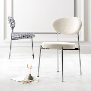 듀이 크롬 체어 인테리어 디자인 카페 주방 식탁 의자