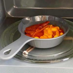 [하이디앤] 오븐용 손잡이 그릇 라면기 플레이팅 원형 접시 세트