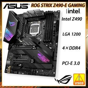 ASUS ROG STRIX Z490-E 게이밍 마더보드 인텔 DDR4 LGA 1200 10 세대 코어 펜티엄 셀러론 M.2 SATA III HDM