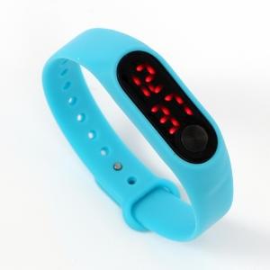 LED 컬러 실리콘 손목시계 운동 스포츠 손목시계