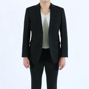 [신세계몰]롤프 남성 남자 정장자켓 수트마이 슈트상의 양복 기본 무지 2버튼 블랙 검정 봄 가을 결혼식