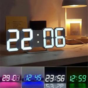 벽시계 가정용 LED 디지털 시계 장식 야광 모드 조정 가능한 전자 벽시계 탁상 시계 알람