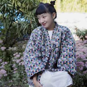 일본한텐 실내복 홈웨어 잠옷 잠바 전통 누빔 수면