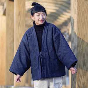 커플한텐 잠옷 일본 남녀 공용 실내 누빔 자켓 저고리