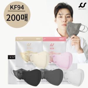 김국산 KF94 씬핏 컬러 마스크 새부리형 대형 중형 200매