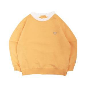 [대구백화점] [빈]프릴넥카라 배색 오렌지 티셔츠(BY14TS02OR)