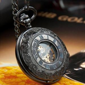 [셀러허브 여성][VY] 남자 검정 기념선물 펜던트 회중 목걸이 시계