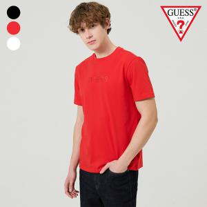 GUESS 게스진 남성 GUESS 레터링 블링 반팔 티셔츠 MO2K9432