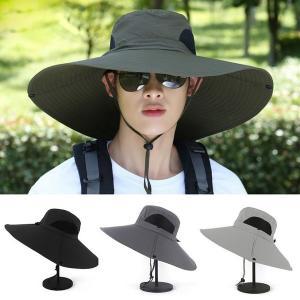 [신세계몰]여름 자외선차단 챙넓은 와이드 챙모자 남자 벙거지 모자 선캡 사파리 정글 등산 캠핑