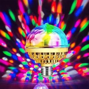 미니 LED 디스코 램프, RGB 회전 무대 조명, 홈 파티 매직 컬러풀 볼, 노래방 바, DJ 분위기 E27