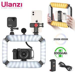 Ulanzi U200 스마트폰 비디오 리그 LED 라이트, 2 in 1 링 콜드 슈, 마이크 틱톡 유튜브 라이브