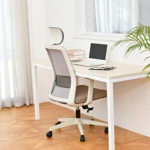 국산 STC18 화이트프레임 컴퓨터 책상 의자 사무용 사무실 학생 기본형_MC