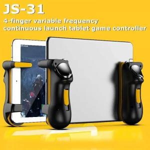 핸드폰 게임패드 JS31 범용 게임 패드 조이스틱 호환 컨트롤러 PUBG FPS 트리거 핸들 IOS 안드로이드 태블