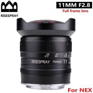 RISESPRAY 풀 프레임 어안 수동 카메라 렌즈. NEX A7. 11mm F2.8