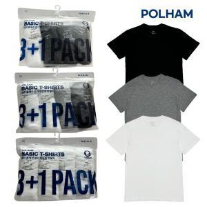 [신세계몰][폴햄] 2024 남녀공용 라운드 반팔 기본 면 티셔츠 3+1팩 PHE5TR3900 3종 택1