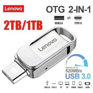 레노버 USB 3.0 엄지 플래시 드라이브, 1TB C 타입 인터페이스, OTG 펜 메모리 스틱, 노트북, 휴대폰용