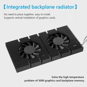 GPU 백플레인 라디에이터 쿨러 그래픽 카드 알루미늄 백플레이트 메모리 방열판 냉각 팬 RTX 3090 시리즈용