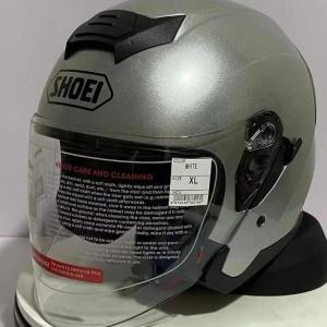 [바이크용품]오픈 페이스 하프 헬멧 오토바이 더블 렌즈 에이싱 러닝 장비