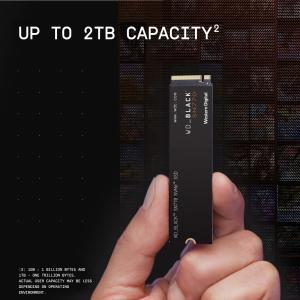 SSD Western Digital WDBLACK 2TB SN770 NVMe 내장 게이밍 솔리드 스테이트 드라이브 - Gen4 PCIe M.2 2280