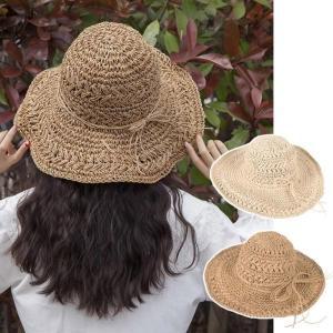 [브이와이][VY] 여자 휴양지룩 둘레조절 SS 와이드챙 라탄 모자