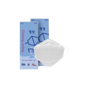 청정 숨편한 KF94 3중 마스크 (10매지퍼백 포장) 100매 (입체형/대형)_gg_MC