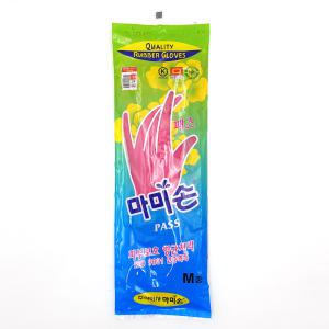 마미손 패스 중(M) 고무장갑 핑크 10개