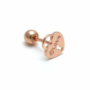 [신세계몰][비앤비골드] 14K 하트 자물쇠 피어싱 귀걸이 (한쪽) NPE21792