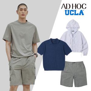 [ADHOC/UCLA]본사 여름 신상 출시 남성 반팔티 여성 반바지 티셔츠 여름셔츠 外 모음