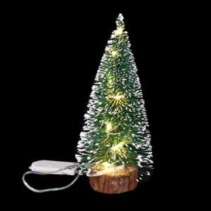 LED 전구 크리스마스 미니 트리 나무 15X40cm 오브제 이브 선물 파티 소품샵