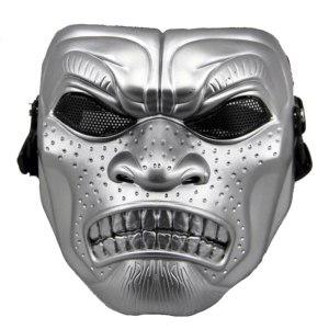 DC06 스파르타 페르시아 전사 전체 얼굴 금속 메쉬 Airsoft 페인트 볼 두개골 마스크 보호 군사 전술