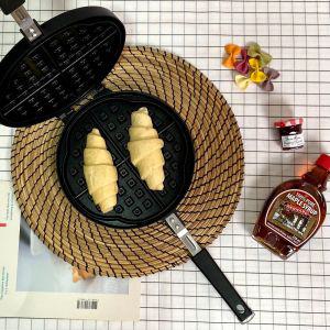 국내생산 원형 특대형 와플팬 분리가능 점보 간식만들기 누룽지후라이 만들기 룽지밥 형팬 가마솥 인덕션