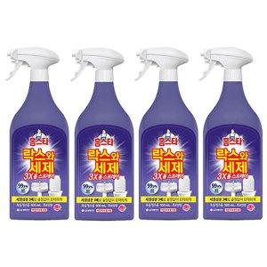 홈스타 락스와세제 3X 폼스프레이 후로랄, 500ml, 4개