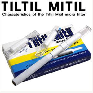 일본 TILTIL MITIL 파이프 필터 일회용 필터  홀더