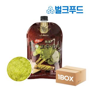 청비 뿌리갈은 생와사비 1박스(700g x 12팩) 대용량 업소용 초밥용 와사비 고추냉이