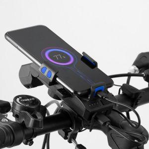 올인원 USB 스마트폰 거치대 자전거 전조등 자전거용 핸드 휴대 걸이