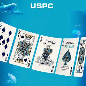 자전거 바다 왕 카드 놀이 USPCC 수집 가능한 데크 포커 크기 게임 마술사 마술 트릭 소품