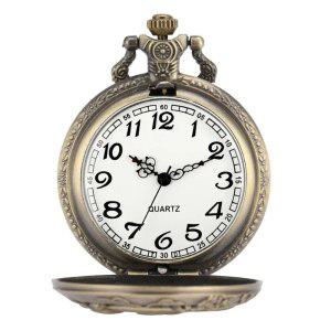 귀여운 토끼 쿼츠 포켓 시계 펜던트 목걸이 체인 시계 스팀펑크 액세서리 남여공용공용 선물
