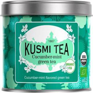 쿠스미티 KUSMI TEA 그린 큐컴버 민트 녹차 100g 캔